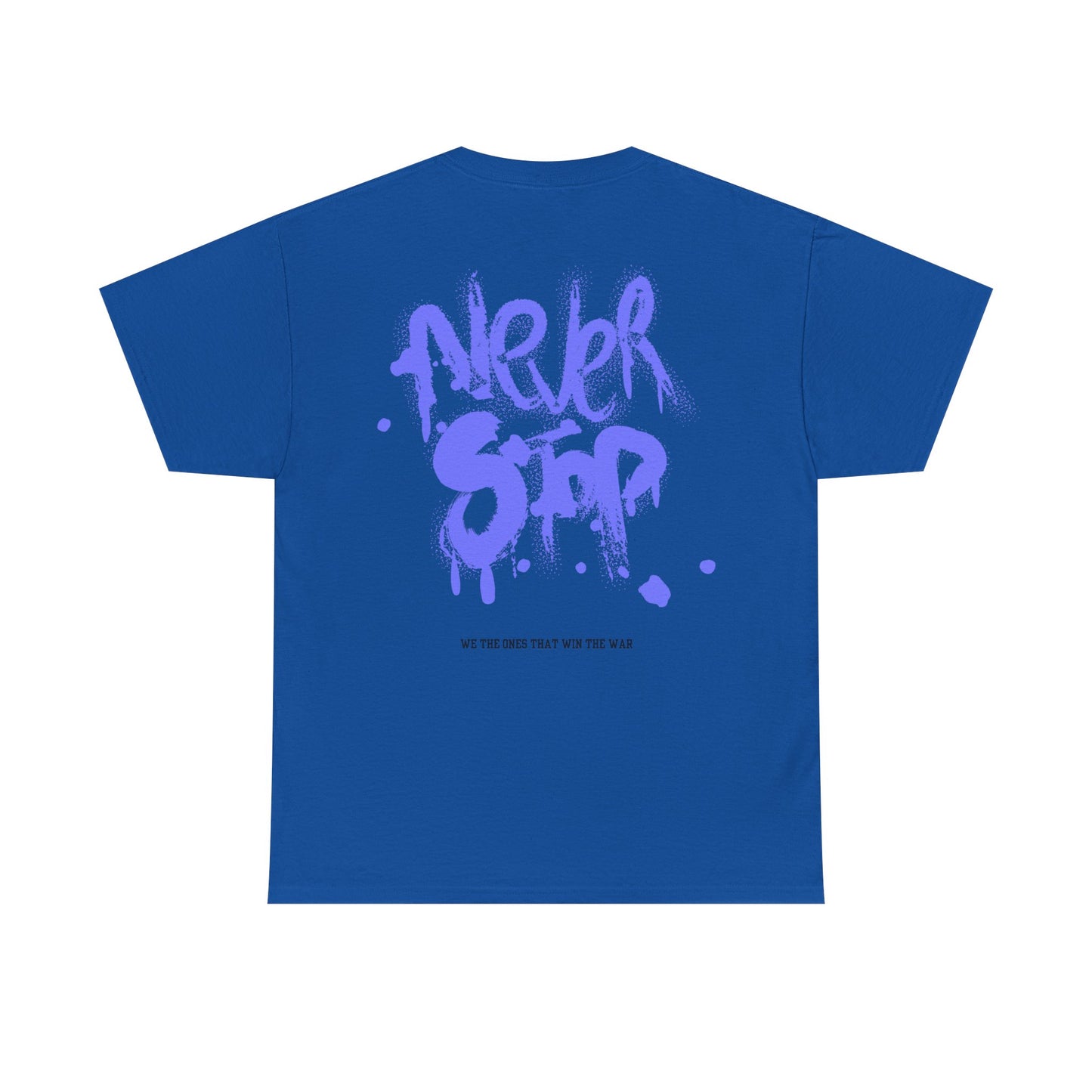 Never Stop Graphic Tee - black logo