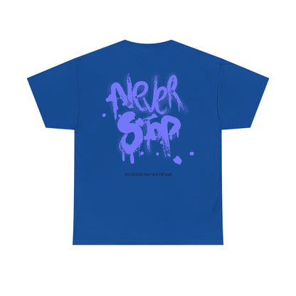Never Stop Graphic Tee - black logo