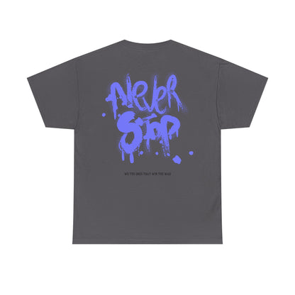 Never Stop Graphic Tee - black logo