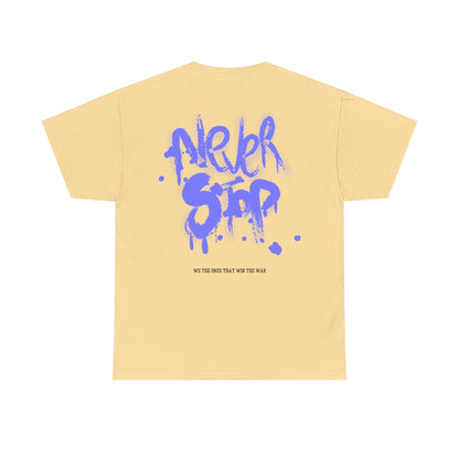 Never Stop Graphic Tee - black logo